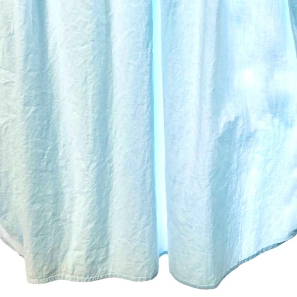 Maryann’s Boutique Vintage Light Blue Night Gown White Lace Trim Ruffled Wrist L - Picture 11 of 14